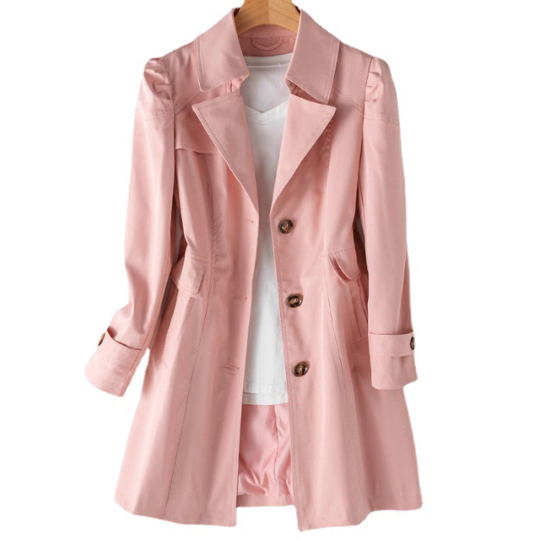 Veste de Pluie Femme Longue | Coupe Droite Coupe-Vent in Fuchsia#couleur_fuchsia