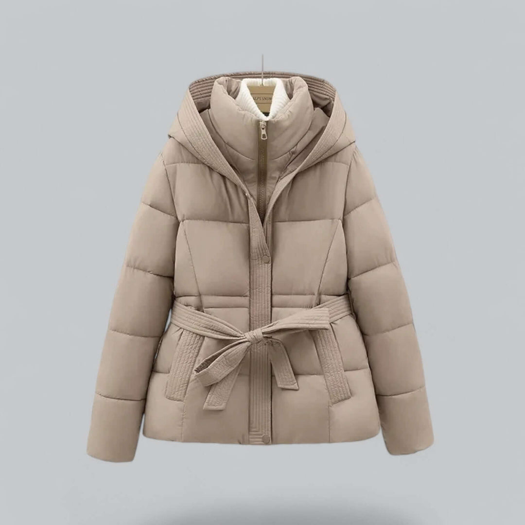 Parka Femme Hiver | Capuche Coupe Mi Longue Protectrice Chic in Kaki#couleur_kaki